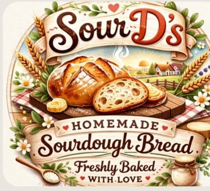 Sour D's homemade sourdough bread logo